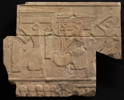 Homens que carregam o equipamento do túmulo, 667-647 BC. de Unbekannt