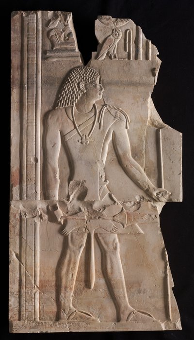 Mentuemhat como Sacerdote com Cajado e Cetro, c. 667-647 aC de Unbekannt