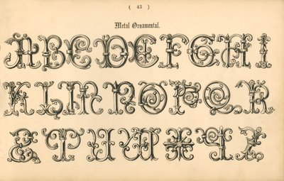 Metal Ornamental, 1862 de Unbekannt