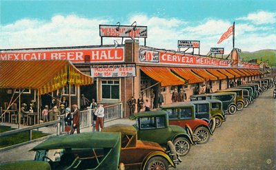 Mexicali Beer Hall, o bar mais longo do mundo, c1939 de Unbekannt