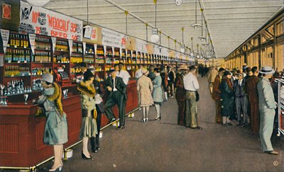 Mexicali Beer Hall, o bar mais longo do mundo, c1939 de Unbekannt