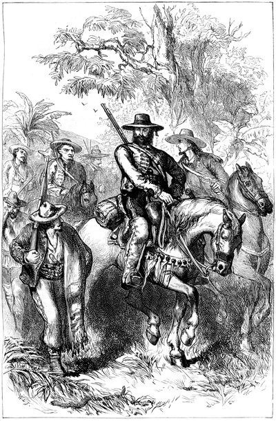 Filibusters mexicanos em marcha, meados do século XIX de Unbekannt