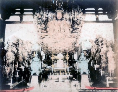 Buda Médio, Templo de Sanjusangendo, Kyoto, Japão de Unbekannt