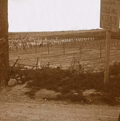 Cemitério militar, Neuville-Saint-Vaast, norte da França, c1914-c1918 de Unbekannt
