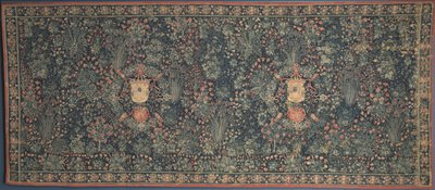 Tapeçaria de Millefleurs com brasão de Médici, 1520s. de Unbekannt