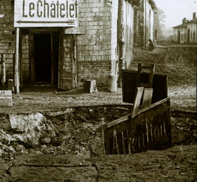 Mineração encruzilhada, The Chatelet, França, c1914-c1918 de Unbekannt