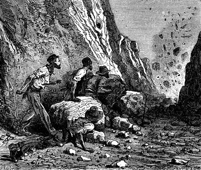 Exploração de mineiros, 1879. de Unbekannt