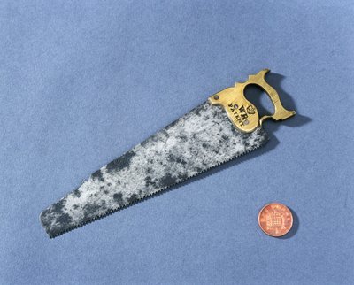 Modelo de uma serra manual de marceneiros, c1816 de Unbekannt