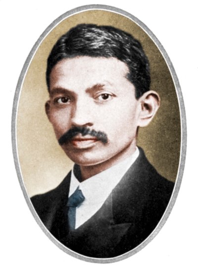 Mohondas Karamchand Gandhi 1869-1948, quando jovem de Unbekannt