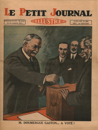 Monsieur Gaston Doumergue ... votou !, 1929. de Unbekannt