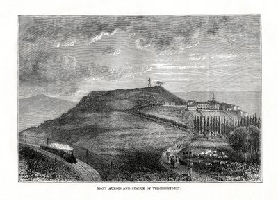 Mont Auxois e a estátua de Vercingetorix, França, 1879 de Unbekannt