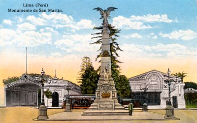 Monumento ao General San Martin, Lima, Peru, início do século XX de Unbekannt