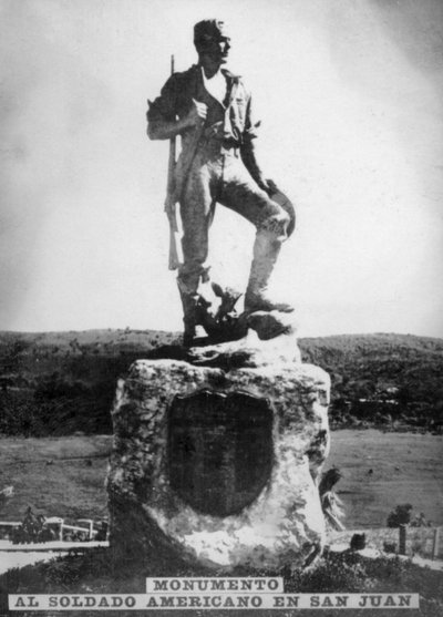 Monumento ao soldado Americna na colina de San Juan, década de 1920 de Unbekannt