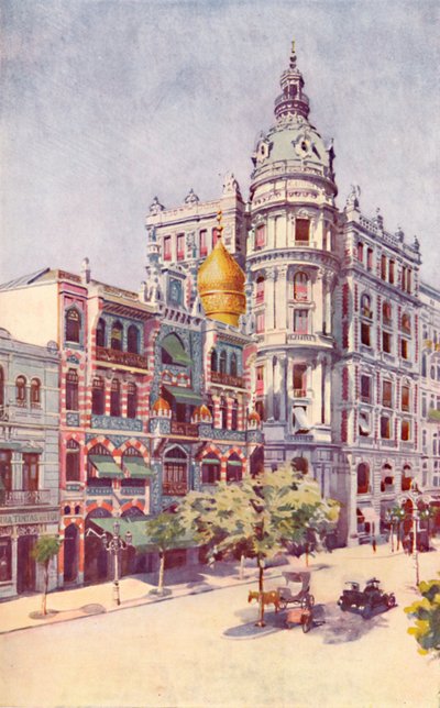 Moorish Building and Messrs. Guinles Offices, Avenida Rio Branco, 1914 de Unbekannt