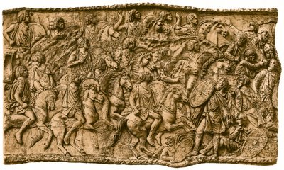Calvalry mouro sob Lusius Quietus lutando contra os Dacians, 1902 de Unbekannt