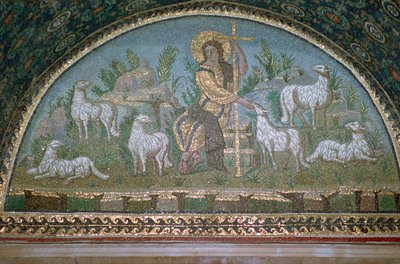 Mosaico de Cristo Bom Pastor, século V aC. de Unbekannt