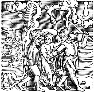 Moisés libertando os israelitas do Egito, 1557 de Unbekannt