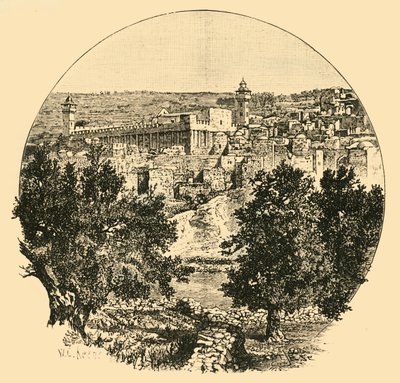 Mesquita em Hebron, 1890. de Unbekannt