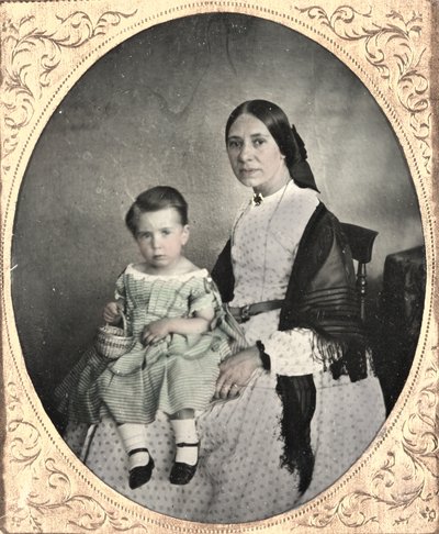 Mãe e Filho, c. 1860 de Unbekannt