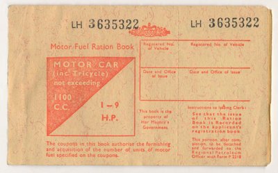 Livro de ração para combustível de motor, c1973 de Unbekannt