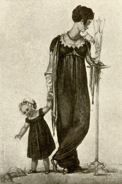 Vestido de luto de mãe e filho, 1809, 1937. de Unbekannt