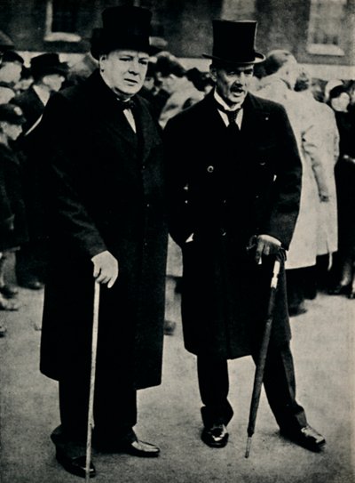 Chamberlain e Churchill, 23 de fevereiro de 1940, 1945. de Unbekannt