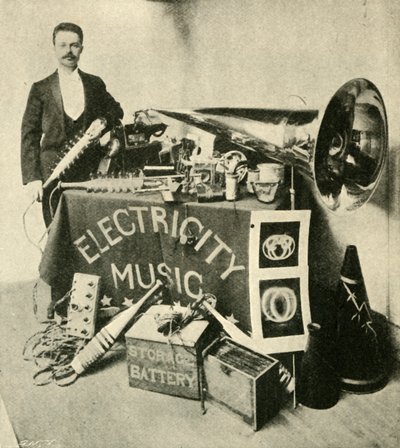 Sr. Patterson e seu aparelho, 1900. de Unbekannt