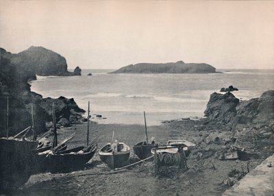 Mullion Cove - Mostrando Ilha Mullion, 1895 de Unbekannt