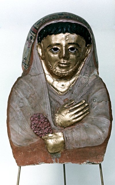Máscara de múmia em Estuque, Dinastia Ptolemaica de Unbekannt