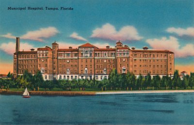 Hospital Municipal, Tampa, Flórida, c1940s de Unbekannt