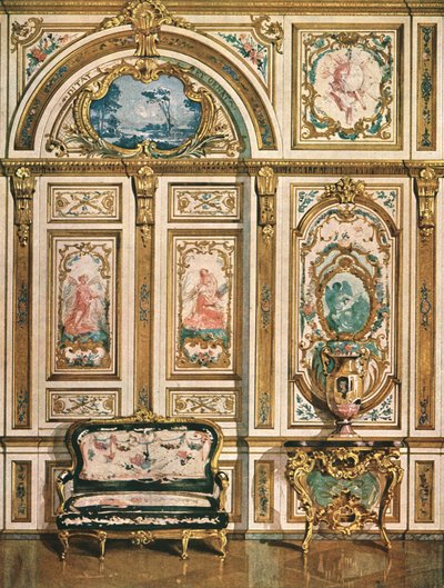 Decoração mural no Palácio de Fontainebleau, França, 1928. de Unbekannt