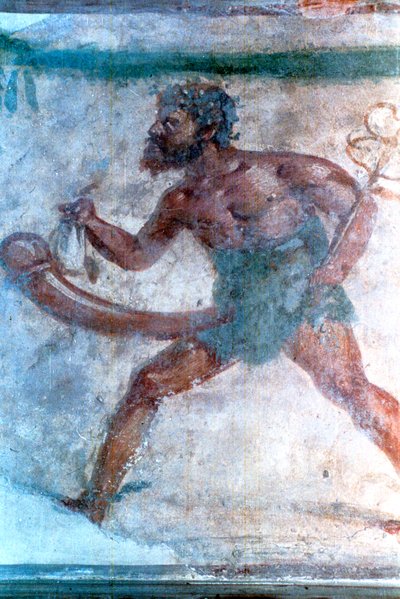 Mural de Mercúrio, Pompéia, Itália de Unbekannt