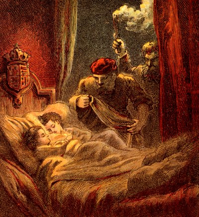 Assassinato dos pequenos príncipes, 1483, c1850 de Unbekannt