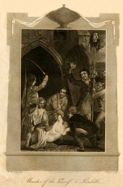 Assassinato da princesa de Lamballe, 1792, 1816. de Unbekannt