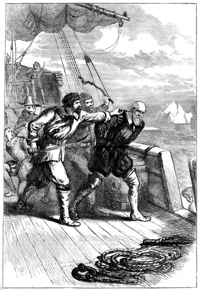 Motim no navio Henry Hudsons, 1611 c1880 de Unbekannt