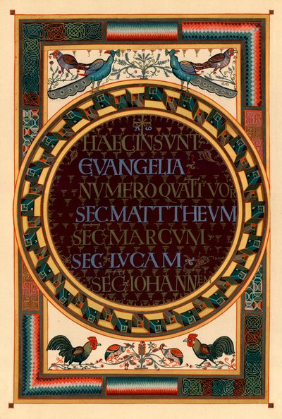 Nomes dos quatro evangelistas, c800 dC de Unbekannt