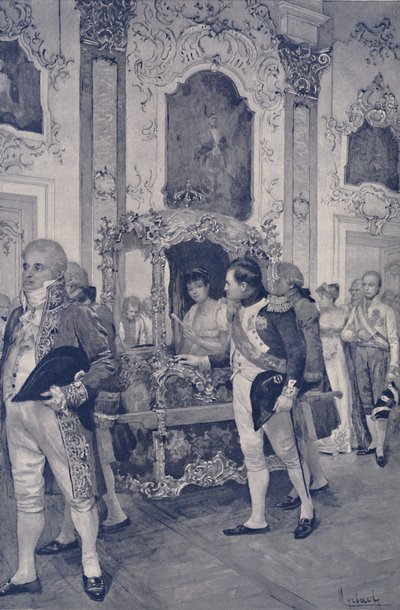 Napoleão e a imperatriz da Áustria em Dresden, 1812, 1896. de Unbekannt