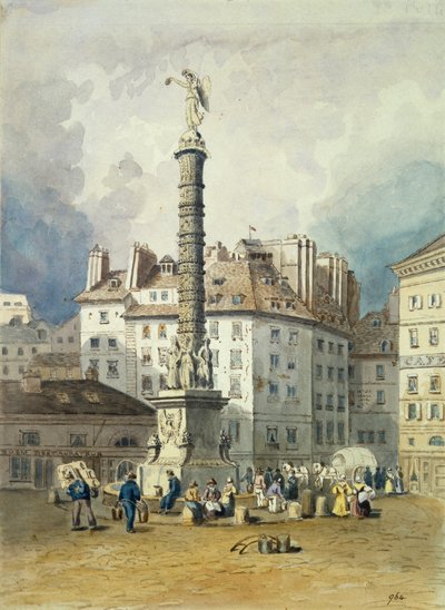 Coluna de Napoleão, Place du Chatelet, Paris, século XIX de Unbekannt