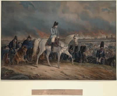 Napoleão retira-se de Moscou, 1847 de Unbekannt