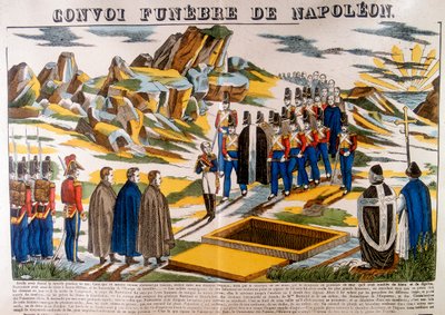 Napoleons cortege funeral, Santa Helena, 1821 1826 de Unbekannt
