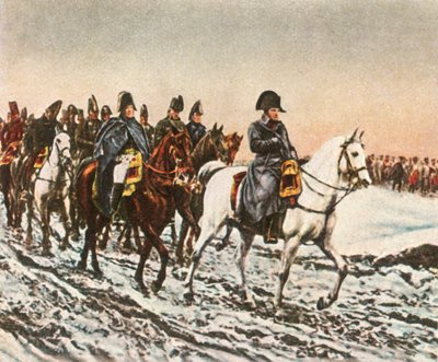 Napoleão recua para Berezina, 1812, 1936. de Unbekannt