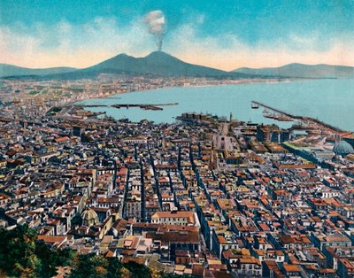 Nápoles - panorama de S. Martino, vista de San Martino, c1900. de Unbekannt
