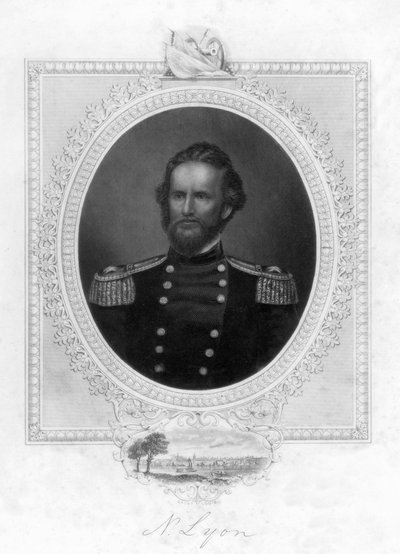 Nathaniel Lyon 1818-1861, general americano, 1863 de Unbekannt