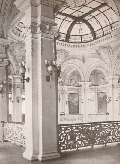 Biblioteca Nacional: um canto da galeria com vista para o salão de leitura público, 1914 de Unbekannt