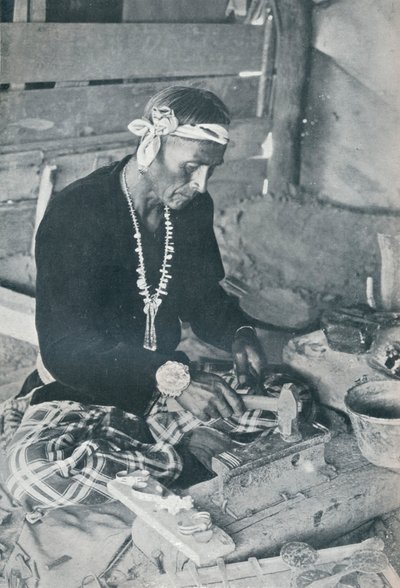 Jóias de prata e turquesa Navajo, 1931 de Unbekannt