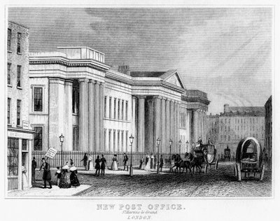 New Post Office, St Martins le Grand, Cidade de Londres, século XIX de Unbekannt