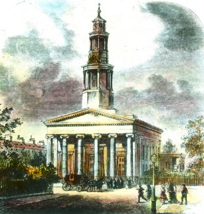 Nova Igreja de St. Pancras, século XIX. de Unbekannt