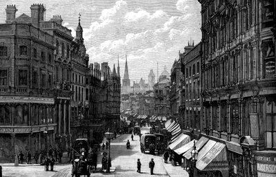 Rua nova, Birmingham, Midlands ocidental, 1887 de Unbekannt