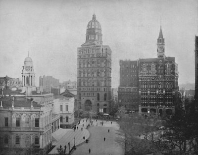 Edifícios de jornais de Nova York, século XIX de Unbekannt