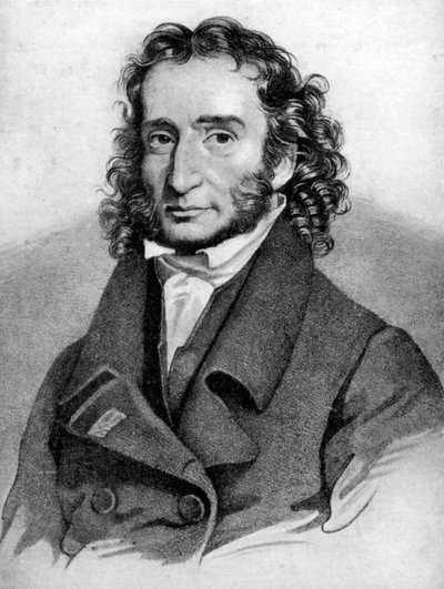 Niccolò Paganini, violinista italiano, século XIX de Unbekannt